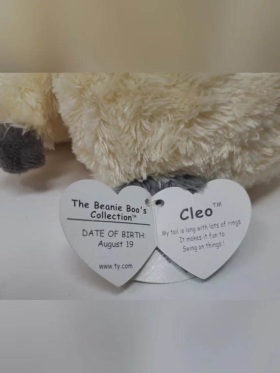 Ty Beanie Boos CLEO Bush Baby Excl. 9" Medium NEW MWMTs Plush Stuffed Toy Animal - Picture 6 of 11